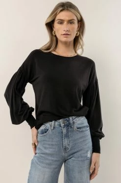 SINA Kaori Top In Black - FINAL SALE
