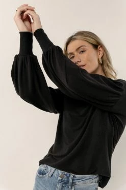 SINA Kaori Top In Black - FINAL SALE