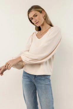MAIZE Stephanie Blouse In Beige - FINAL SALE