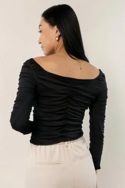 MAIZE Zayne Top In Black Tops