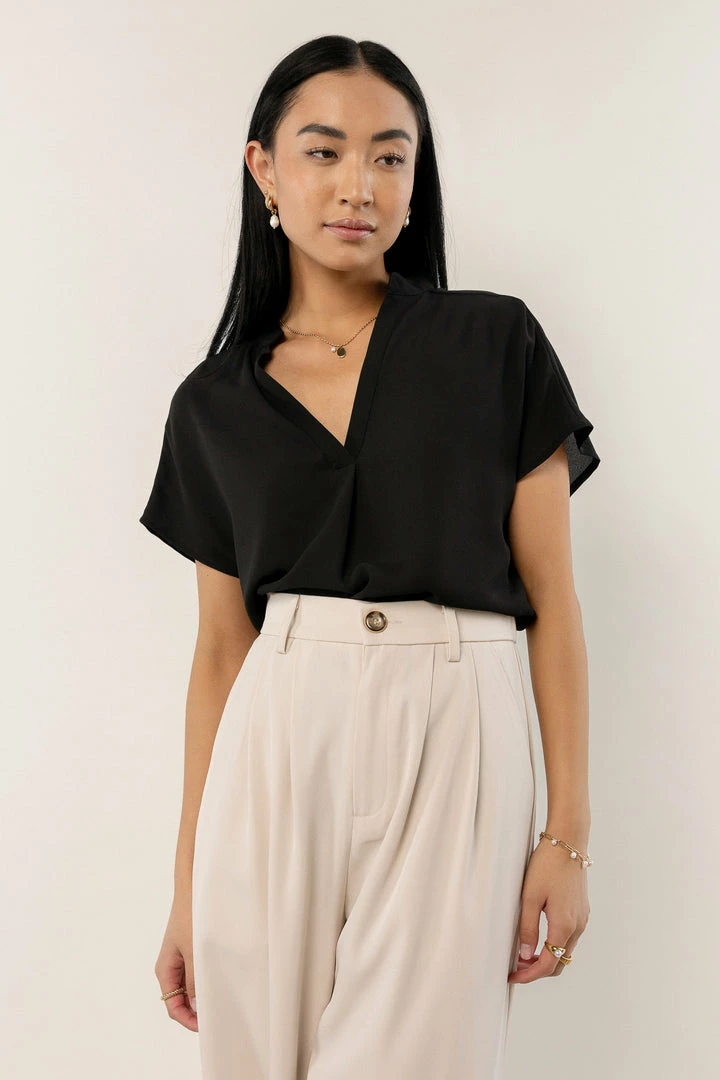 New π FUN 2 FUN New Arrivals Celeste Blouse In Black π 4 FUN 2 FUN New Arrivals Celeste Blouse In Black