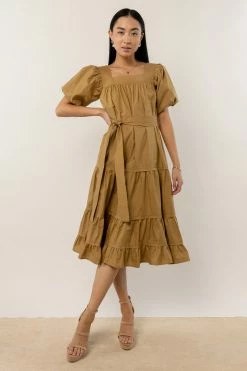WORUI Tropez Midi Dress In Olive