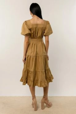 WORUI Tropez Midi Dress In Olive