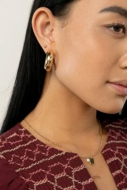 J&D JEWELRY Jane Open Hoop Earrings