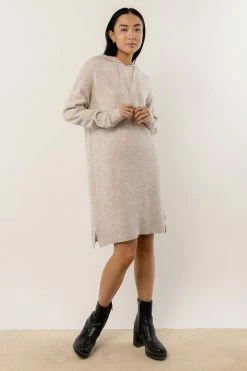 VERO MODA New Arrivals Elton Sweater Dress In Oatmeal