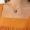 J&D JEWELRY Horseshoe Gold Necklace