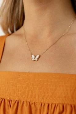 J&D JEWELRY Sascha Butterfly Necklace