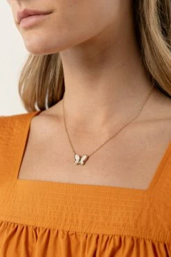 J&D JEWELRY Sascha Butterfly Necklace