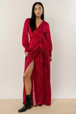 AaKaa Ashlynn Floral Maxi Dress Dresses