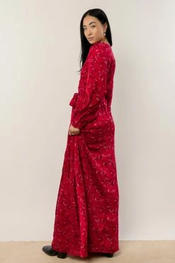 AaKaa Ashlynn Floral Maxi Dress Dresses