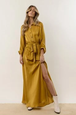 AaKaa Dresses Meadow Maxi Dress In Mustard