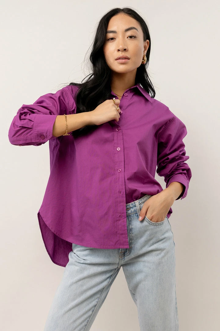 Budget 𧨠AARON & AMBER Kathryn Button Up π Shirt In Magenta - FINAL SALE βοΈ 4 AARON & AMBER Kathryn Button Up Shirt In Magenta - FINAL SALE