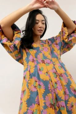 WELLMADE INC Dresses Kara Floral Midi Dress