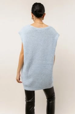 Vero Moda Libbie Sweater Vest In Blue - FINAL SALE