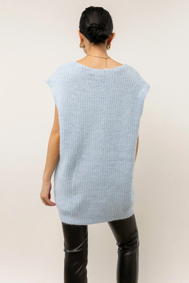 Best reviews of π Vero Moda Libbie Sweater Vest In Blue - FINAL SALE π₯° 2 Vero Moda Libbie Sweater Vest In Blue - FINAL SALE