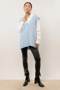 Vero Moda Libbie Sweater Vest In Blue - FINAL SALE