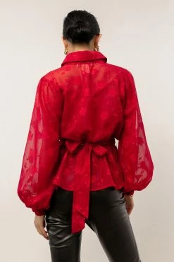 Flying Tomato Tops Bryce Button Down Blouse