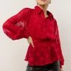 Flying Tomato Tops Bryce Button Down Blouse