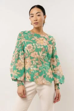 Flying Tomato Carolyn Floral Blouse
