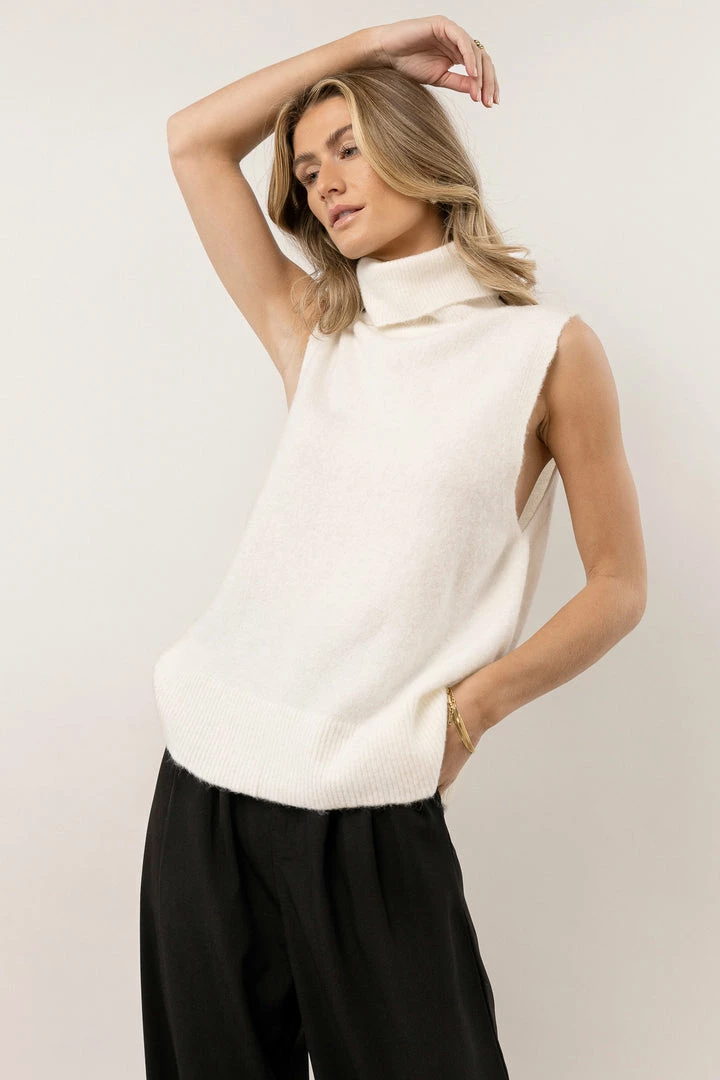 Best deal ๐ Vero Moda Lia Sweater Vest In Ivory - FINAL SALE ๐ 1 Vero Moda Lia Sweater Vest In Ivory - FINAL SALE