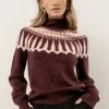 Sweaters Vero Moda Amora Sweater In Burgundy