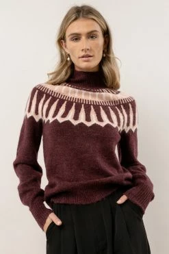 Sweaters Vero Moda Amora Sweater In Burgundy