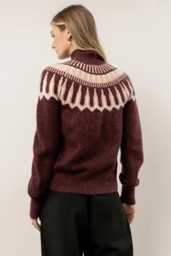 Sweaters Vero Moda Amora Sweater In Burgundy