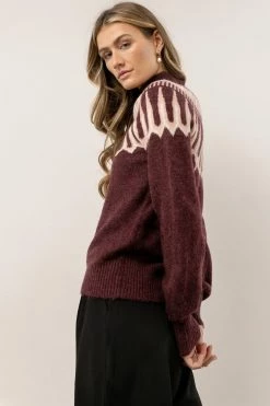 Sweaters Vero Moda Amora Sweater In Burgundy