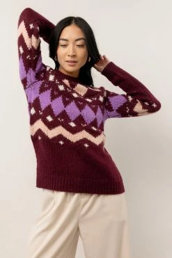 Wholesale π― Vero Moda Bessie Sweater In Burgundy π― 9 Vero Moda Bessie Sweater In Burgundy