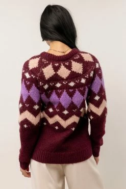 Vero Moda Bessie Sweater In Burgundy
