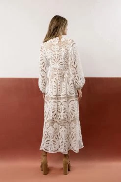 WELLMADE INC Dresses Geraldene Lace Dress In White