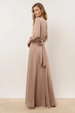RICARICA Dresses Veronica Maxi Dress In Taupe