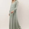 RICARICA Veronica Maxi Dress In Sage Dresses