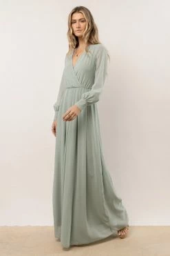 RICARICA Veronica Maxi Dress In Sage Dresses