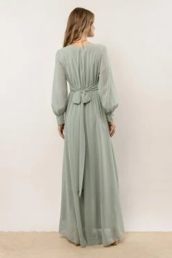 RICARICA Veronica Maxi Dress In Sage Dresses