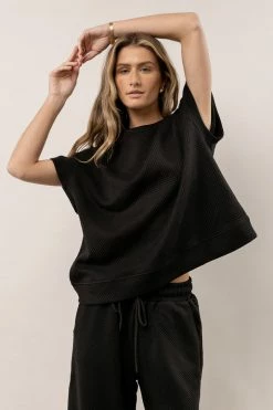 SEE AND BE SEEN Sonia Top In Black New Arrivals