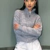TEA N ROSE Juni Zip Up Sweater New Arrivals