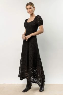 AARON & AMBER Parker Maxi Dress In Black