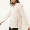 FUN 2 FUN New Arrivals Loren Button Up In Ivory