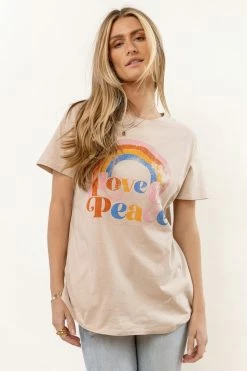 Tres Bien Love And Peace Graphic Tee