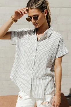 Cheap π FUN 2 FUN Jacqueline Button Down Blouse - FINAL SALE 𧨠13 FUN 2 FUN Jacqueline Button Down Blouse - FINAL SALE