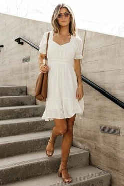 IN LOOM Tiara Mini Dress In Ivory - FINAL SALE