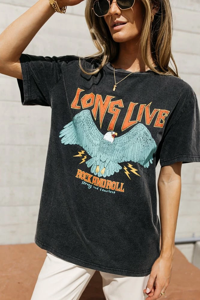 Outlet 🔥 WORUI Long Live Graphic Tee - FINAL SALE 🛒 3 WORUI Long Live Graphic Tee - FINAL SALE