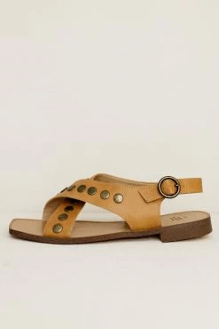 FREE SOUL/MIRACLE MILE Kylie Sandals In Tan - FINAL SALE