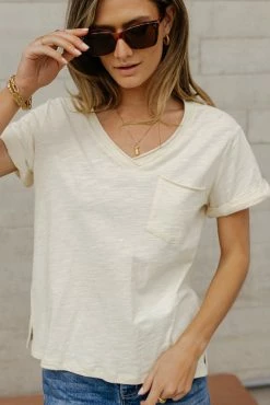 Best Pirce π SINA Ayla Tee In Ivory - FINAL SALE π 15 SINA Ayla Tee In Ivory - FINAL SALE