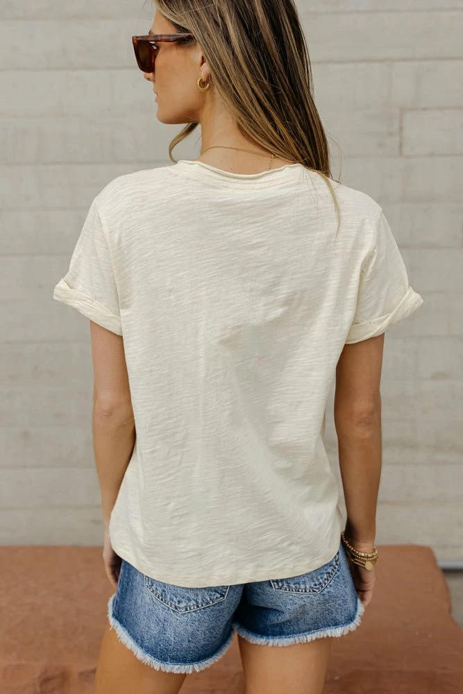 Best Pirce π SINA Ayla Tee In Ivory - FINAL SALE π 6 SINA Ayla Tee In Ivory - FINAL SALE