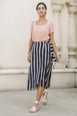 LANCAI GARMENT COMPANY Ana Striped Skirt - FINAL SALE