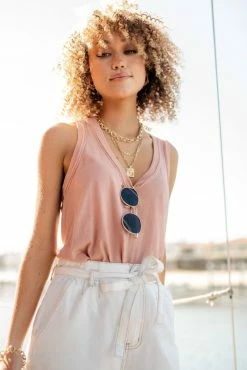 WISHLIST Myven V-Neck Tank - FINAL SALE