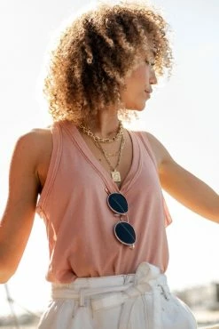 WISHLIST Myven V-Neck Tank - FINAL SALE