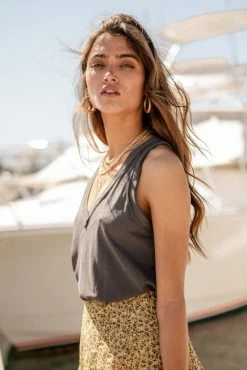 WISHLIST Myven V-Neck Tank - FINAL SALE